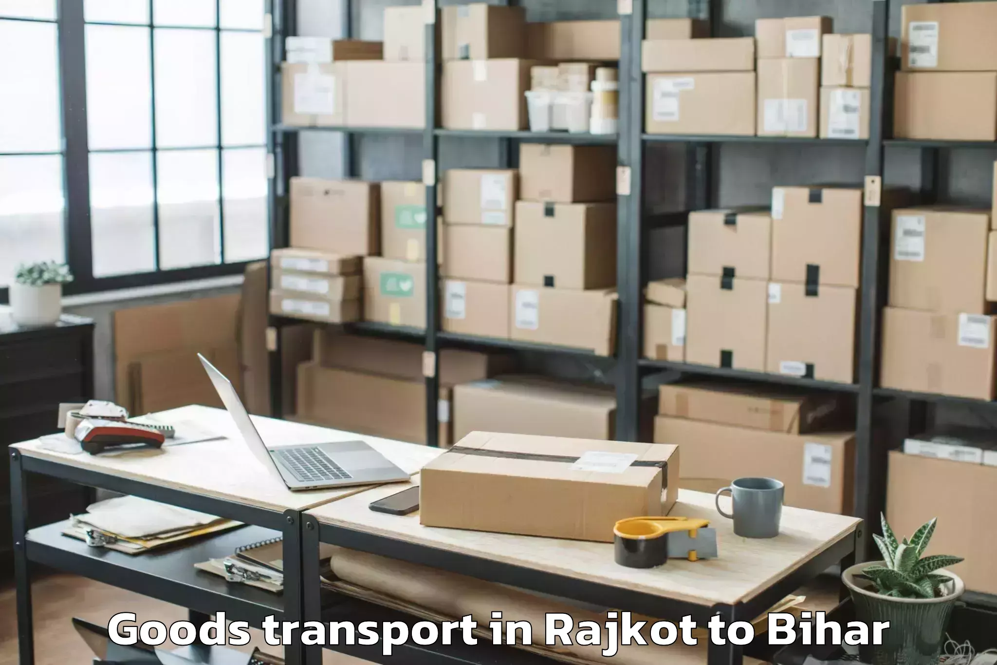 Hassle-Free Rajkot to Darbhanga Goods Transport